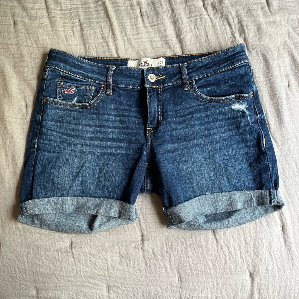 Hollister cut off denim shorts